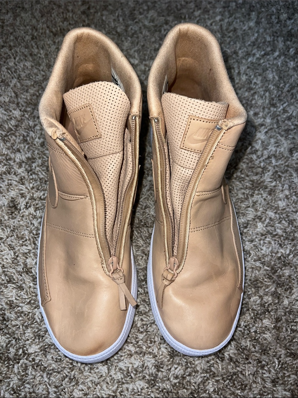NikeLab BLAZER! Advanced Vachetta in Tan Leather - RARE! Men’s Size 10 - Picture 2 of 14